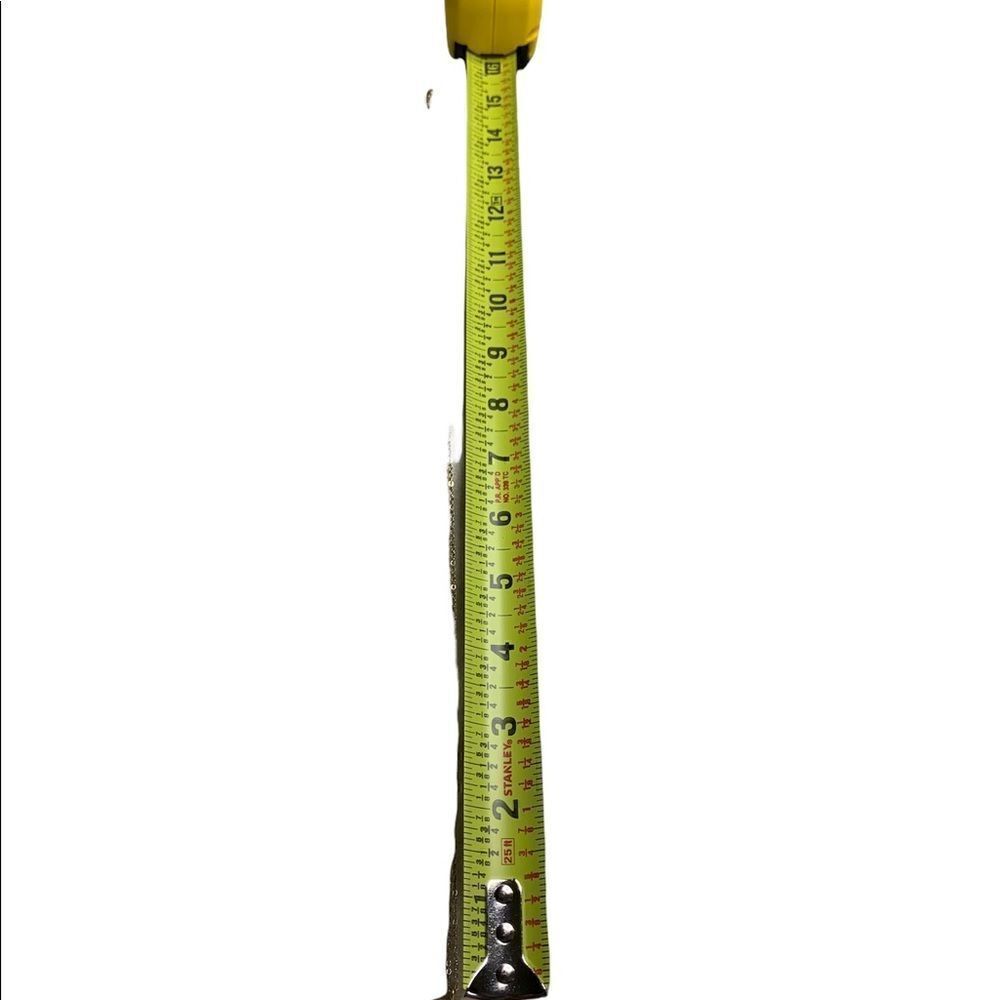 Goldtone Crescent Moon Pendant Necklace Black Crystal Accent 30” Chain - Picture 5 of 6